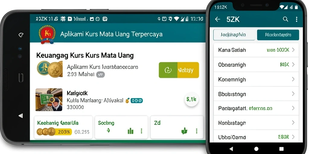 Tampilan antarmuka 5ZK yang intuitif untuk memantau kurs mata uang.