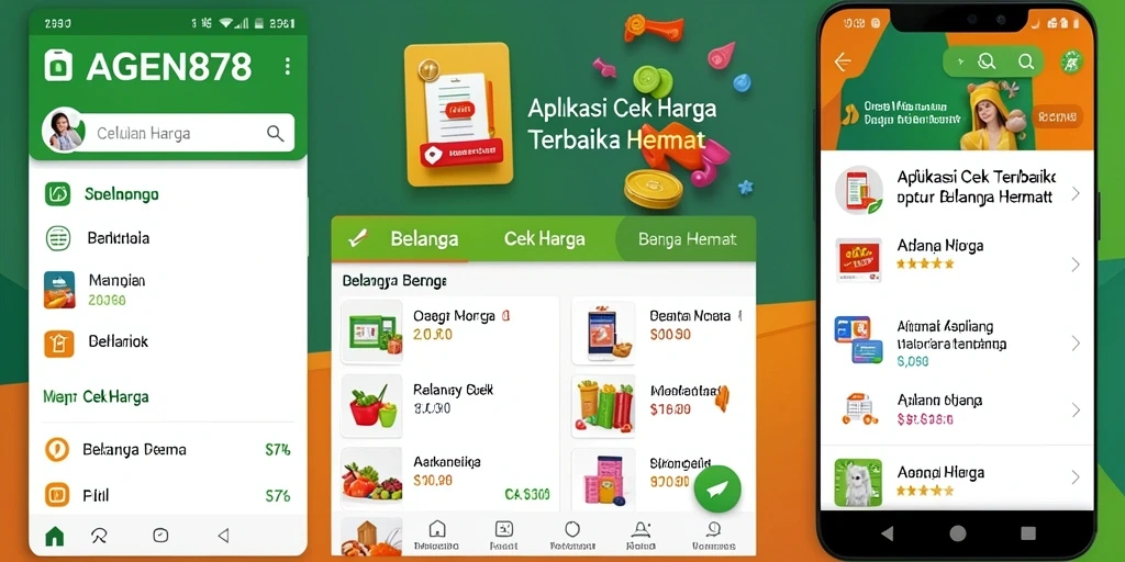 Tampilan antarmuka AGEN878 yang memudahkan cek harga produk.