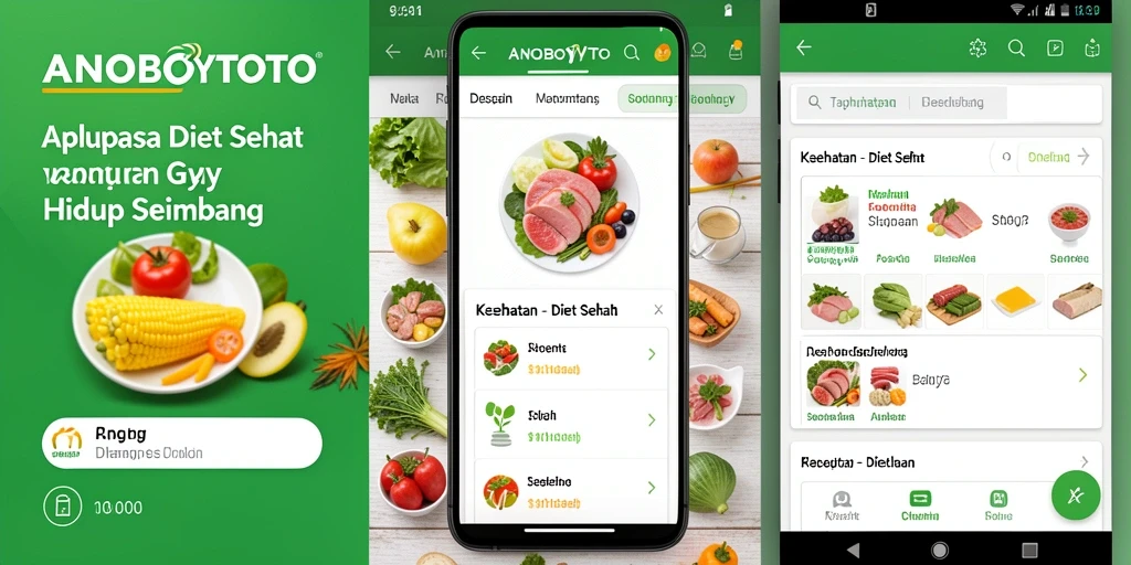 Tampilan utama aplikasi ANOBOYTOTO untuk diet sehat
