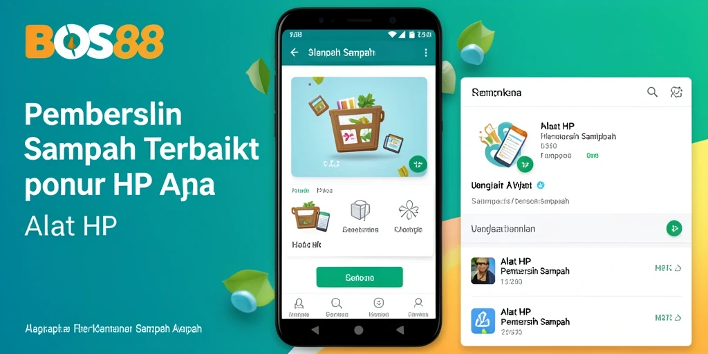 Tampilan antarmuka BOS88 dengan fitur Pembersih Sampah yang intuitif.