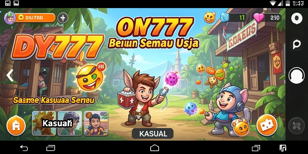 Tampilan antarmuka DY777 yang menarik dan interaktif.