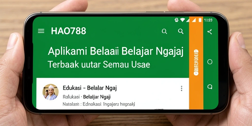 Tampilan antarmuka HAO788 yang intuitif dan mudah digunakan.