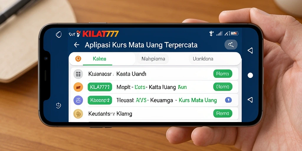Antarmuka KILAT777 yang simpel memudahkan konversi mata uang.