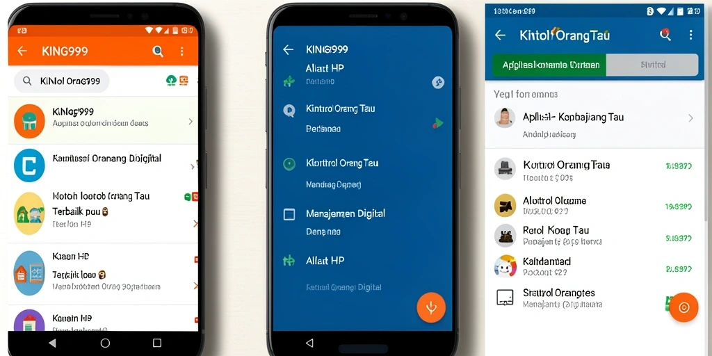 Antarmuka KING999 yang intuitif dan mudah digunakan untuk kontrol orang tua.