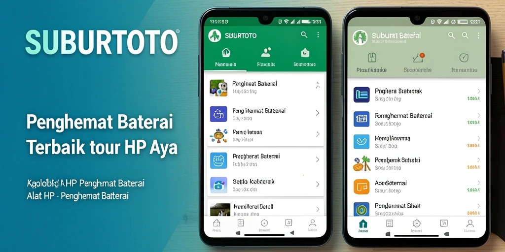 Tampilan antarmuka SUBURTOTO yang memudahkan pengelolaan daya baterai.