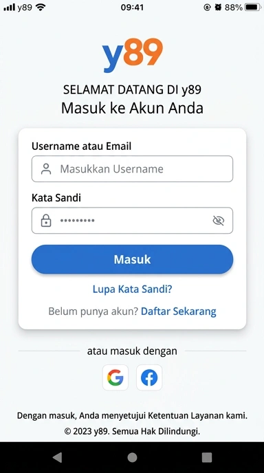 Masuk Akun y89 Untuk Pengguna Android Indonesia