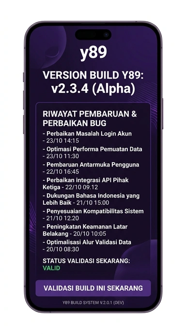 Riwayat Versi y89 untuk Pengguna Android